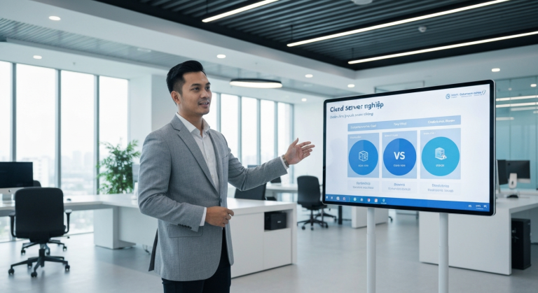 Cloud server doanh nghiệp: So sánh hybrid cloud và thuê server riêng
